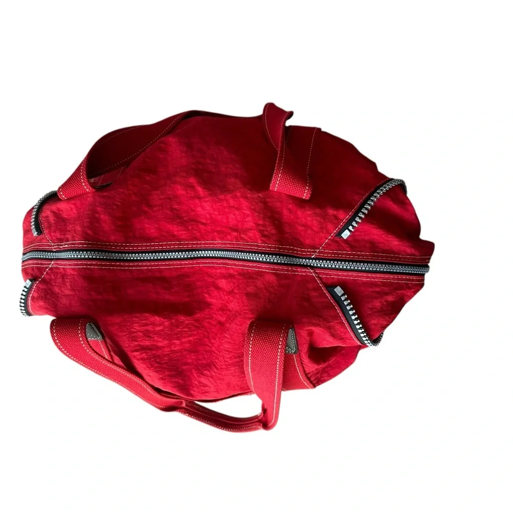 Kipling Red Tote Weekender Bag - Picture 9 of 14